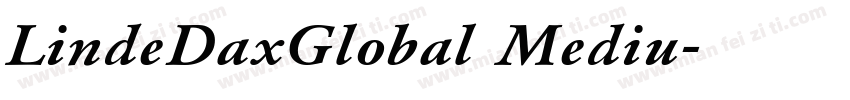 LindeDaxGlobal Mediu字体转换